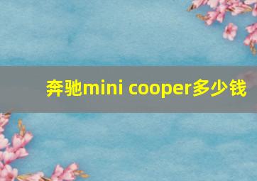 奔驰mini cooper多少钱